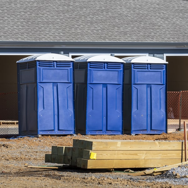 can i customize the exterior of the porta potties with my event logo or branding in Ashkum